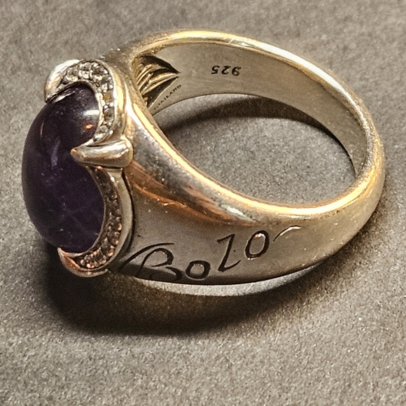 Scott Kay Gold Ring with Purple Stone - Picture 6 of 6